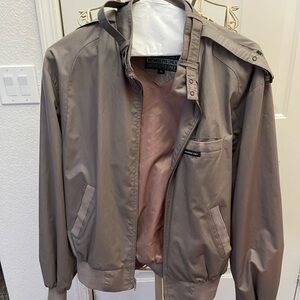 Members Only Men's Taupe Windbreaker